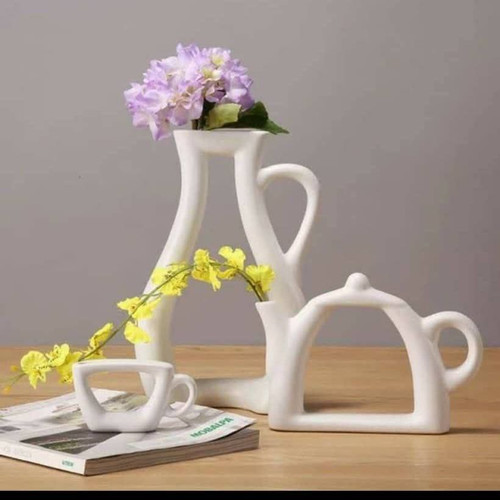 ست قوری و کتری سرامیکی
