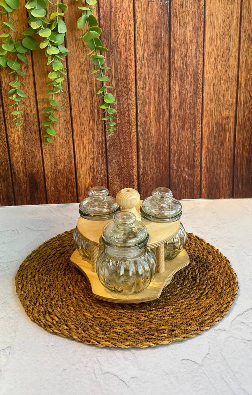 جا ادویه ی سه تایی چرخان