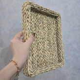 سینی حصیری پایه دار بزرگ