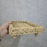 سینی حصیری پایه دار بزرگ
