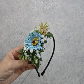 تل مو با گل آبی