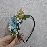 تل مو با گل آبی