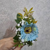 تل مو با گل آبی